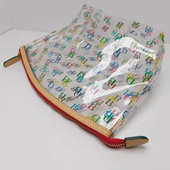 Dooney And Bourke Clear Signature Logo Cosmetic Bag (51825) - Picture 4 of 5